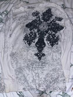 Affliction cross long sleeve Shirt