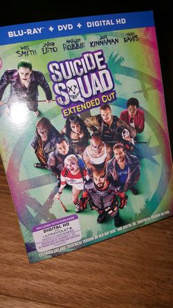 Brand New! Suicide Squad Extended Cut! *Blu-ray + DVD + Digital HD Included* BRAND NEW!