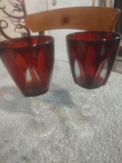 Crystal Luminaire Red Glasses