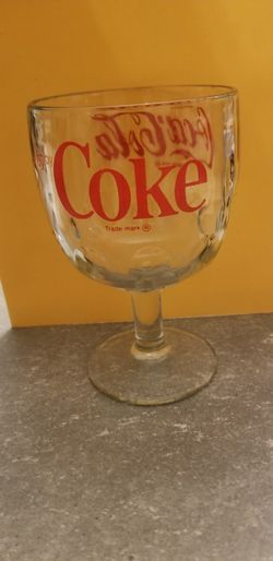 Vintage Coca Cola Glass Goblet