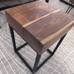 Solid Wood End Table