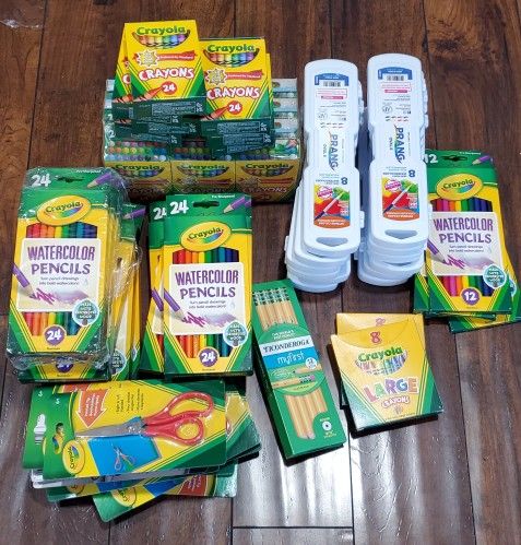 Crayola Crayons Watercolor Pencils Watercolors Scissors