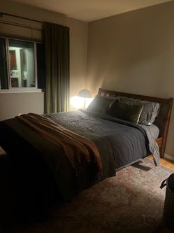 Walnut Queen Bed Frame