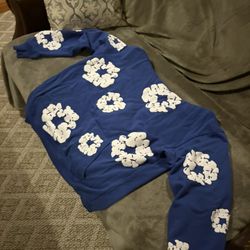 Blue Denim Tears Hoodie Size Medium 