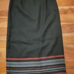 Women's Long Midi Pencil Skirt Black