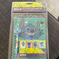 Stitch jornal/ stationary set