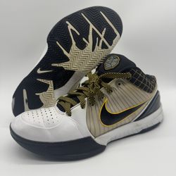 Nike Kobe 4 Protro White Black Del Sol AV6339-101 Men’s Size 8.5