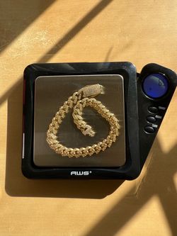 10k Cuban Bracelet 7.5 inch 6.6 mm