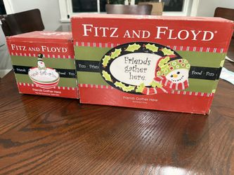 Fitz And Floyd Christmas Serving Ware