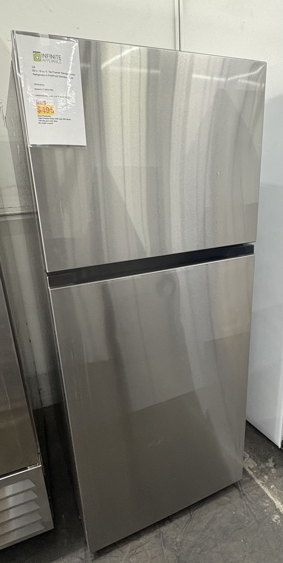 LG 28 in. 18 cu.ft. Top Freezer Garage-Ready Refrigerator