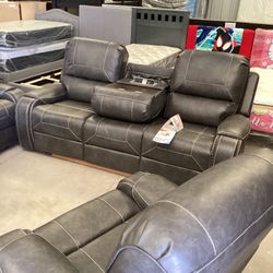 New Three Pieces, Sofa Leather Gel Great Color Free Deliver