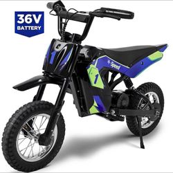 Wisairt 36V Kids Electric Dirt Bike, 15.5 MPH Electric Motorcycle Ride on Dirt Bike for Kids Aged 6-