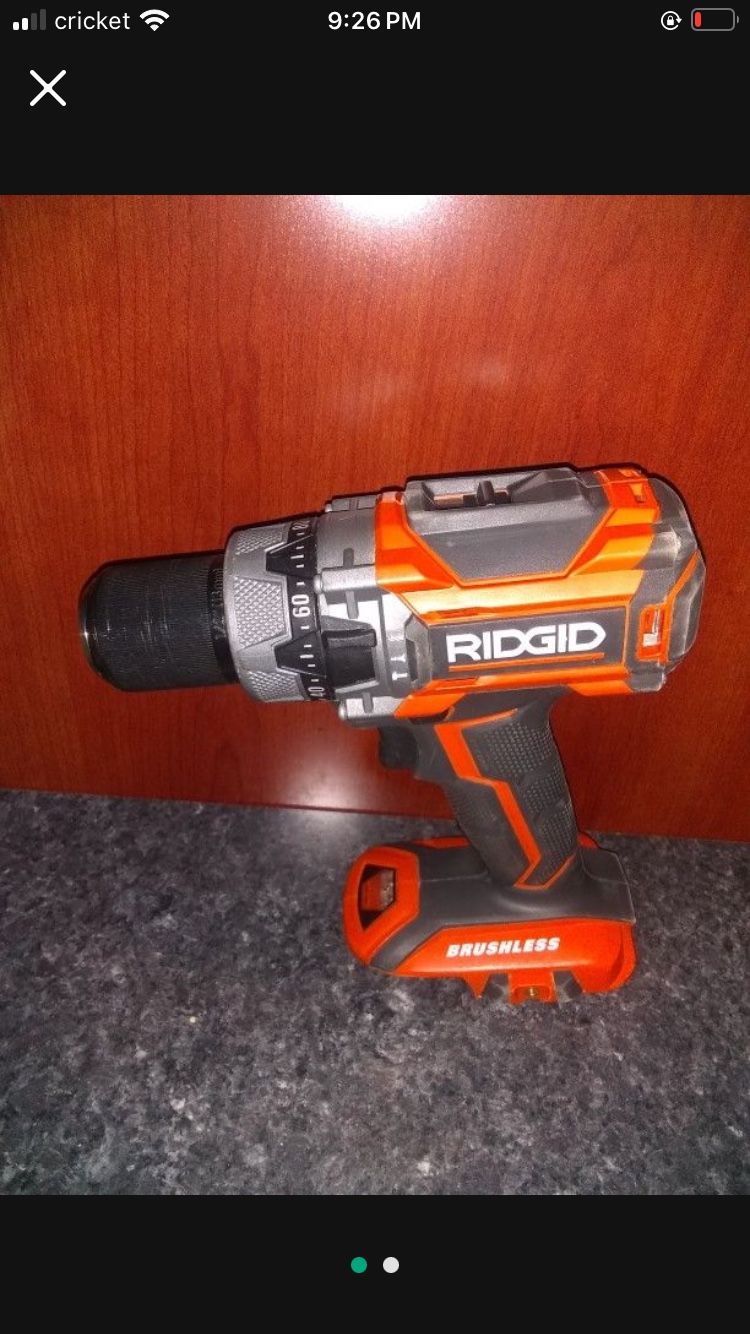 Ridgid 18 Volt Brushless Hammer Drill (Tool Only) No Battery No Charger