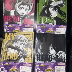 Bandai My Hero Academia Clear File Set Ochaco Tsuyu Toga Aizawa Midoriya