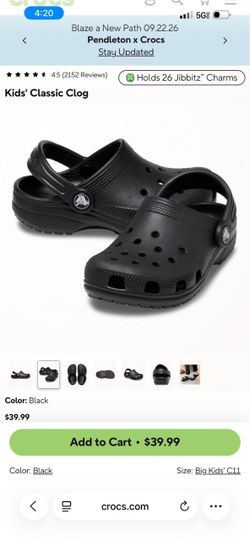 Black crocs 11c