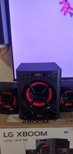 LG XBOOM LK72B 2.1 Speaker System – Open Box – Bluetooth, Bass Heavy