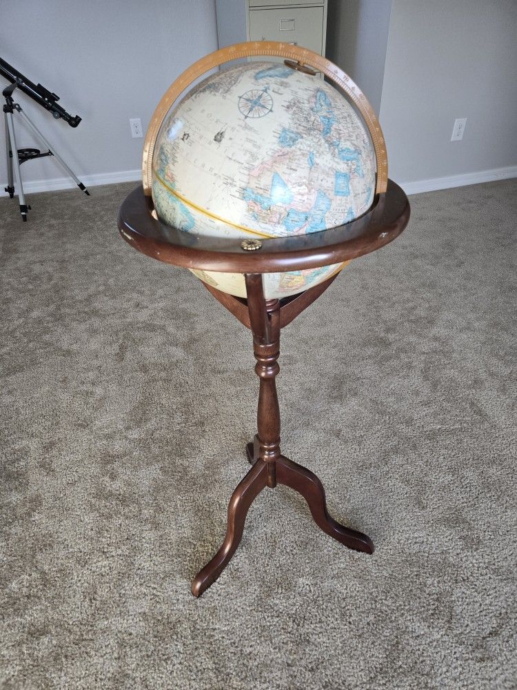 World Globe With Stand.