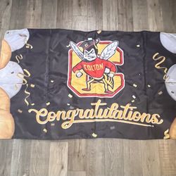 Used Colton Congratulation Flag Size 3ftx5ft
