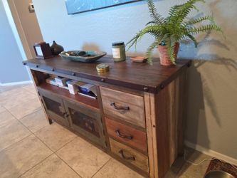 Rustic Wood Buffet / Sideboard with Storage