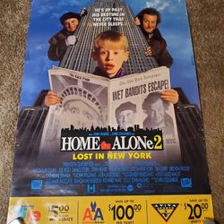 HOME ALONE 2: LOST IN NEW YORK (1992) ORIGINAL MOVIE POSTER - ROLLED