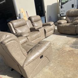 power recliner sofas set