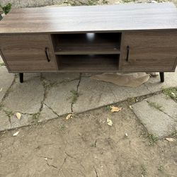 TV Stand With Shelves And Doors
