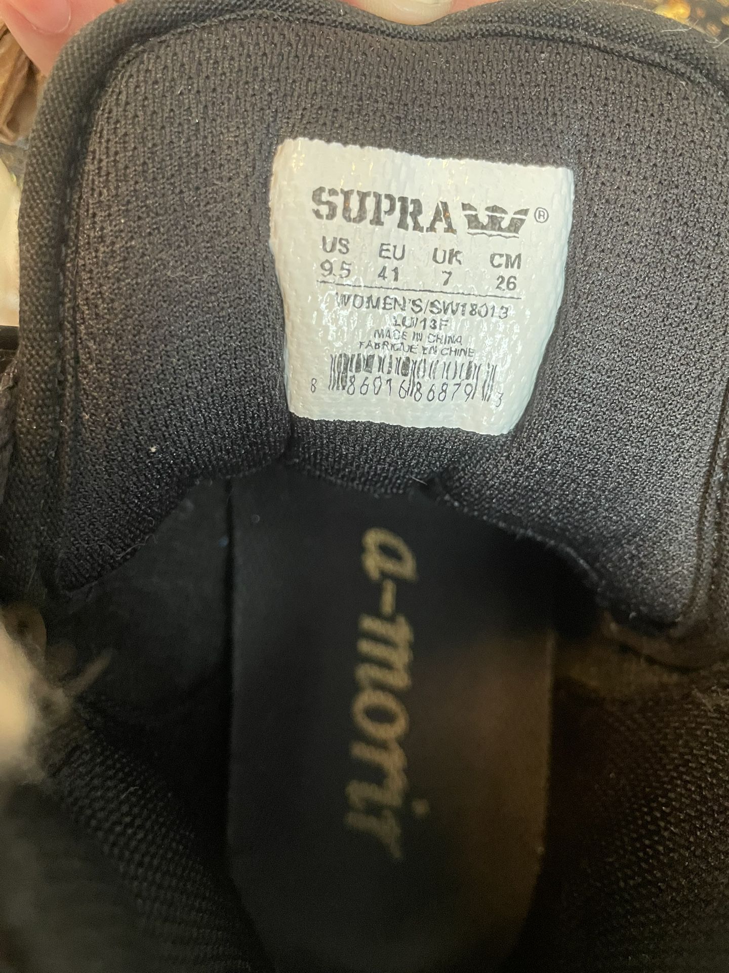 Shoes Supra Gold Brights Size US 9.5, CM.26