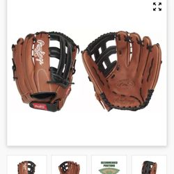 Softball Glove And Baseball Bat