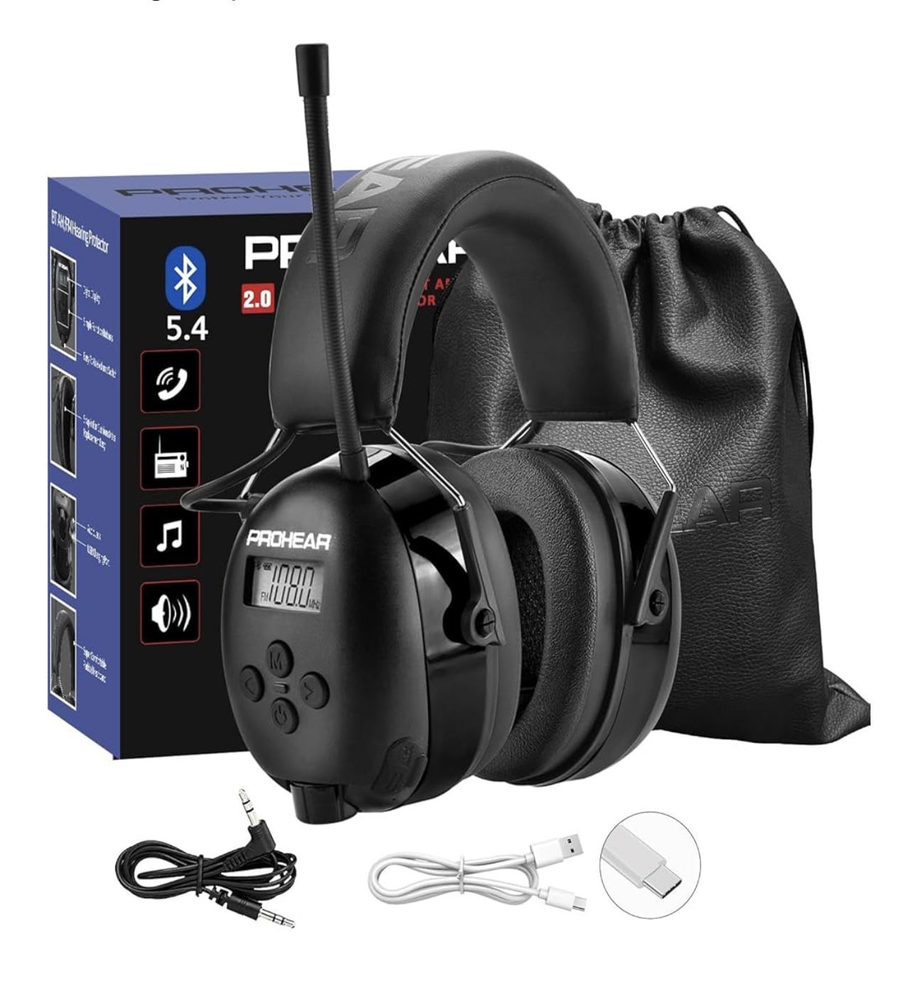 FM Bluetooth 5.4 Radio Headphones