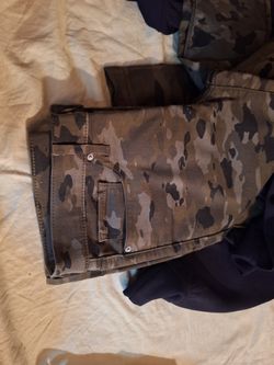 Junior Women Slighrt Stretch Camo Jeans New