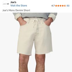 Joe's Mens Denim Short 100% Cotton