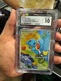 Squirtle CGC 10 Gem Mint Pokémon Promo Card