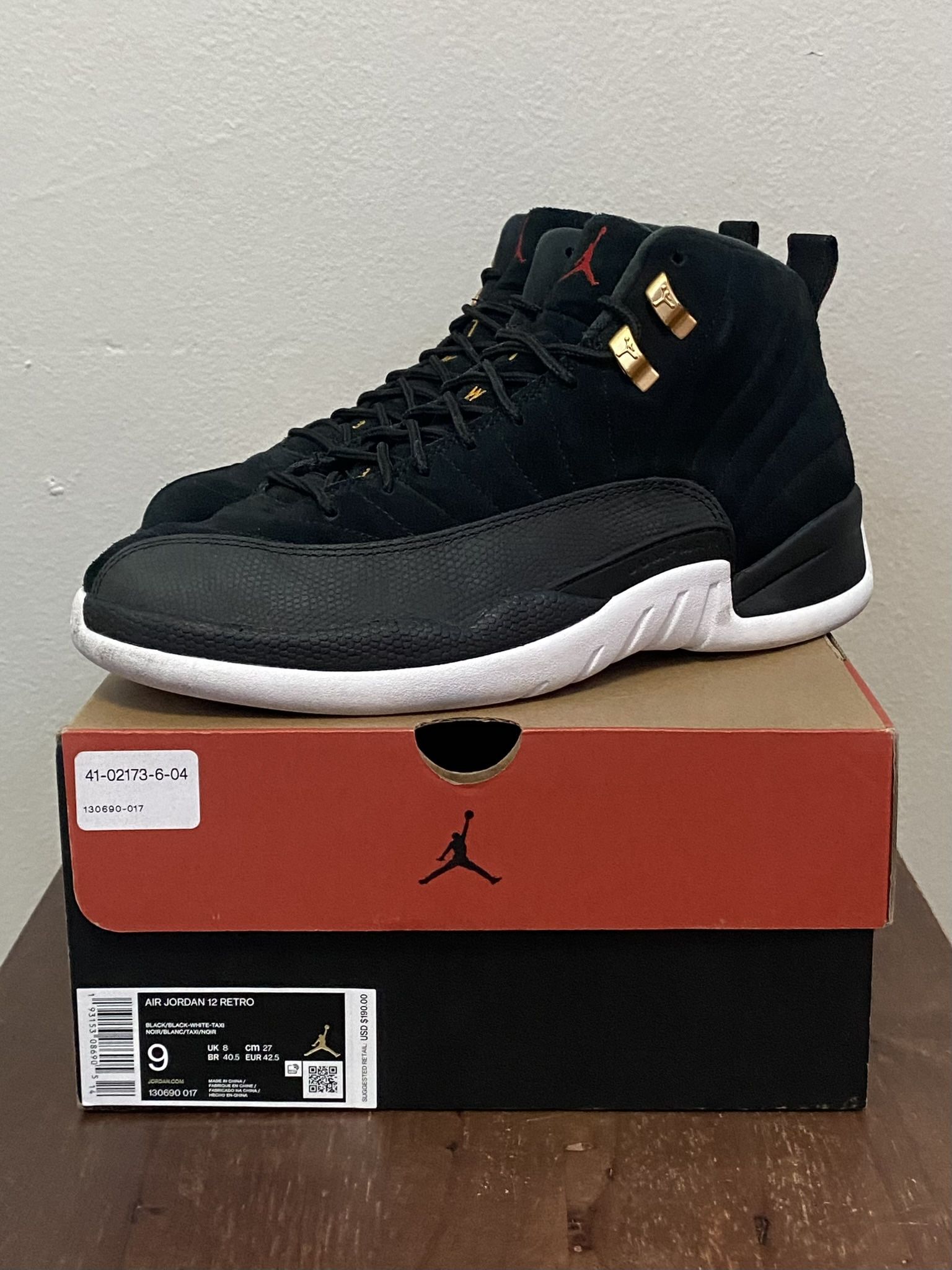 Jordan 12 Reverse Taxi Size 9