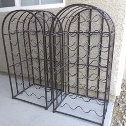 2 Arched Wine Racks for $30. 17x14, 34" tall