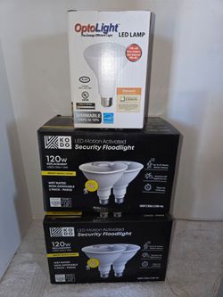 LED Motion Activated Security Floodlight  Set (Price Is Firm)