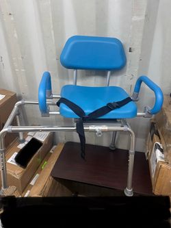Swivel Bath Transfer Bench with Padded Seat
