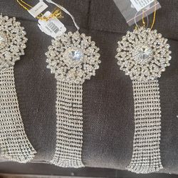 Three Crystal Ornaments