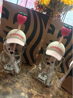Starbucks strawberry bear collection AUTHENTIC