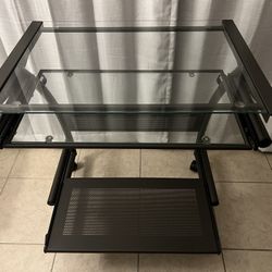 Glass and Metal Desk