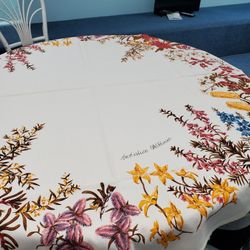 Australian Flowers Round Table Cloth