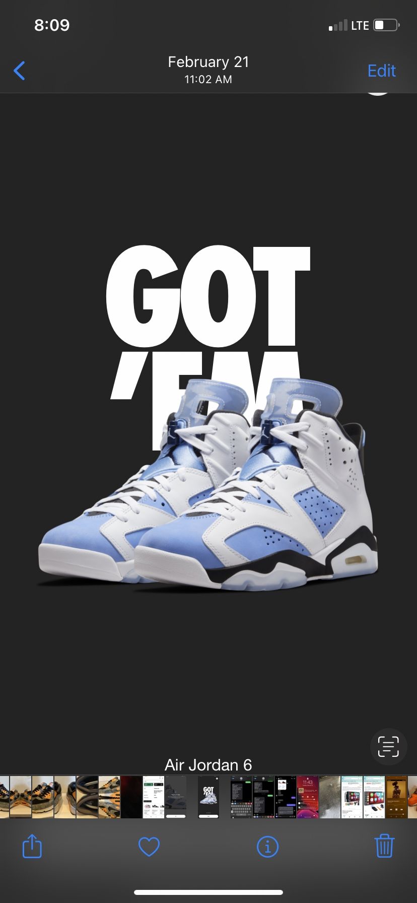 Air Jordan 6 UNC