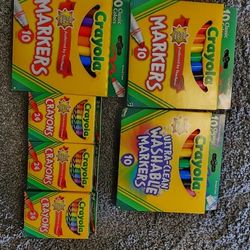 Brand New Crayola Set - Markers And Crayons