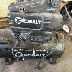Kobalt 8 GAL.  Air Compressor (black)
