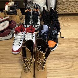 Mix Of Sneakers And Boots