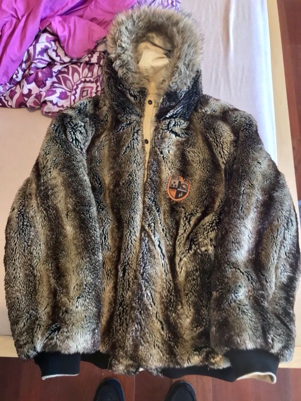 AKADEMIKS FUR COAT (reversible also!) EXTREMELY WARM!