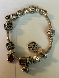 14 charm Pandora bracelet