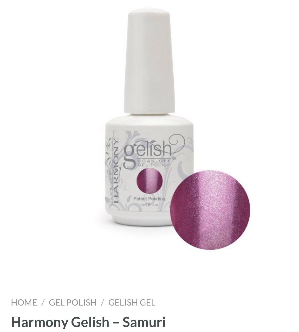 Harmony Gelish Gel Nail Polish - Samuri 15ml