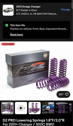 D2 Racing Lowering springs