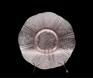 Vtg Antique Macbeth-Evans Pink American Sweetheart Depression Glass 12" Platter ( I ship)