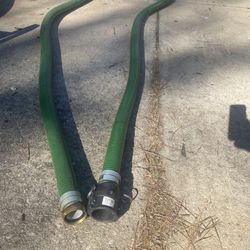 Apache 2" × 25' PVC Style G (Green) Suction Hose with Poly Cx E Cam & Groove Couplings